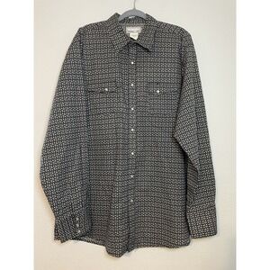 Vtg Wrangler Shirt Mens 2XL Tall Western Pearl Snap Paisley Rancher Cowboy Rodeo
